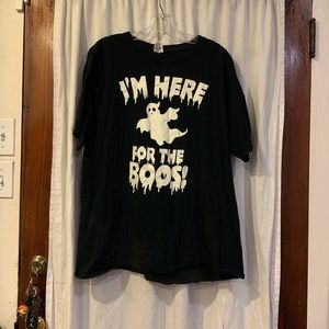 XL Halloween black and white t shirt